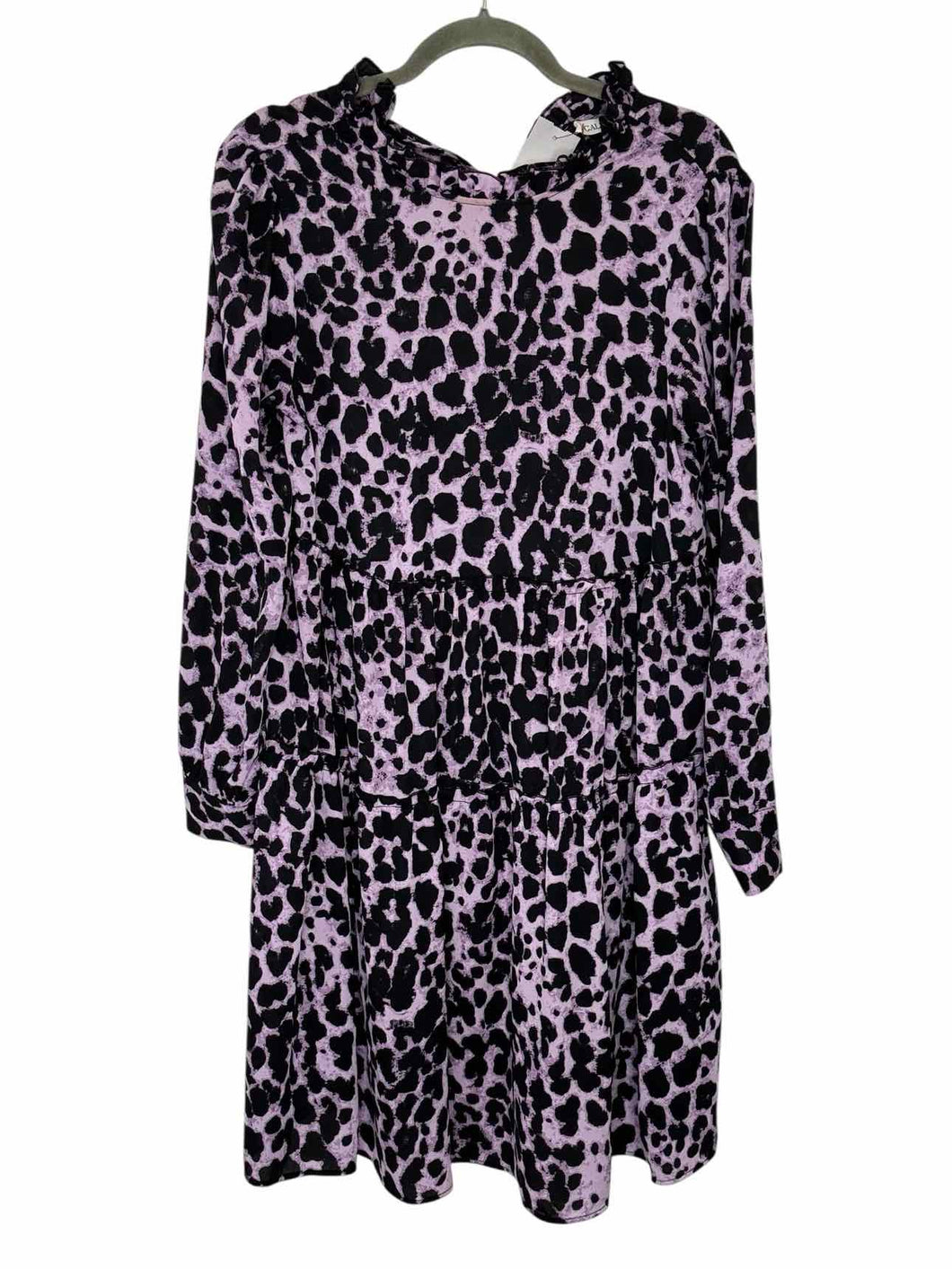 Gallery Size Medium Purple Print Pre-Owned Dress- Ladies