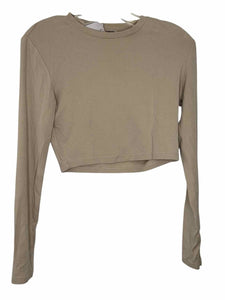 Zara Size Large Tan Pre-Owned Top- Ladies