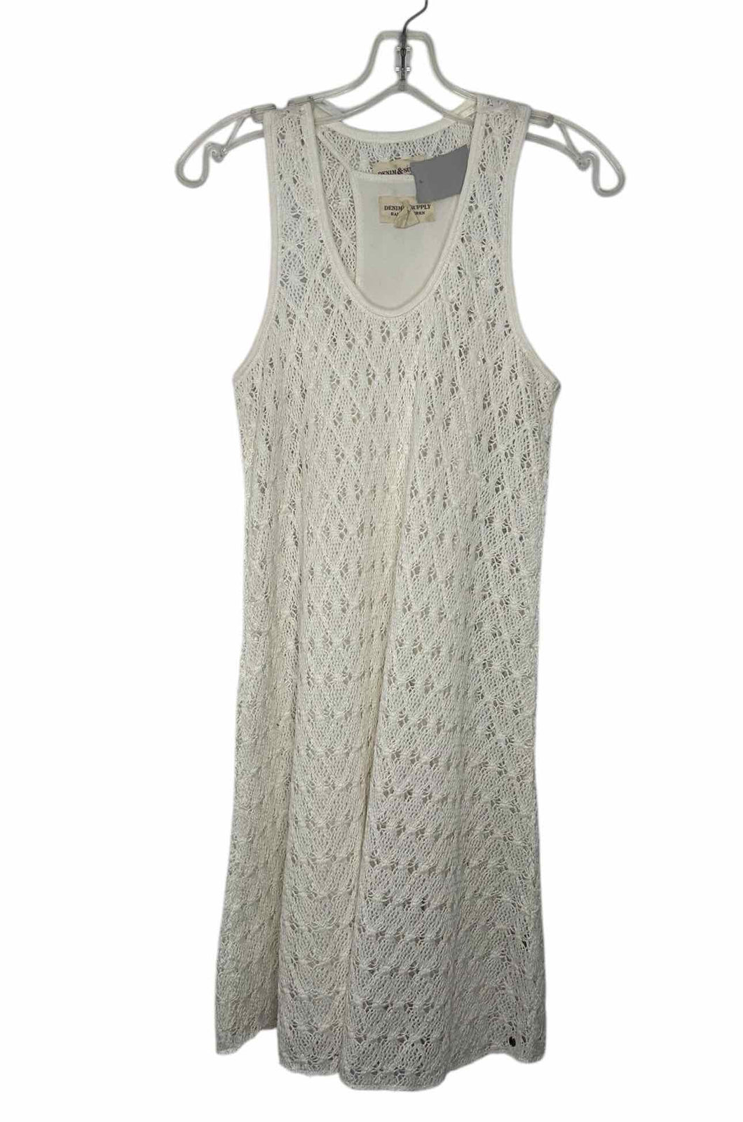 Denim & Supply RL Size Medium Ivory Pre-Owned Dress- Ladies