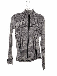 Lululemon Size 6 Grey Print Pre-Owned Jacket- Ladies