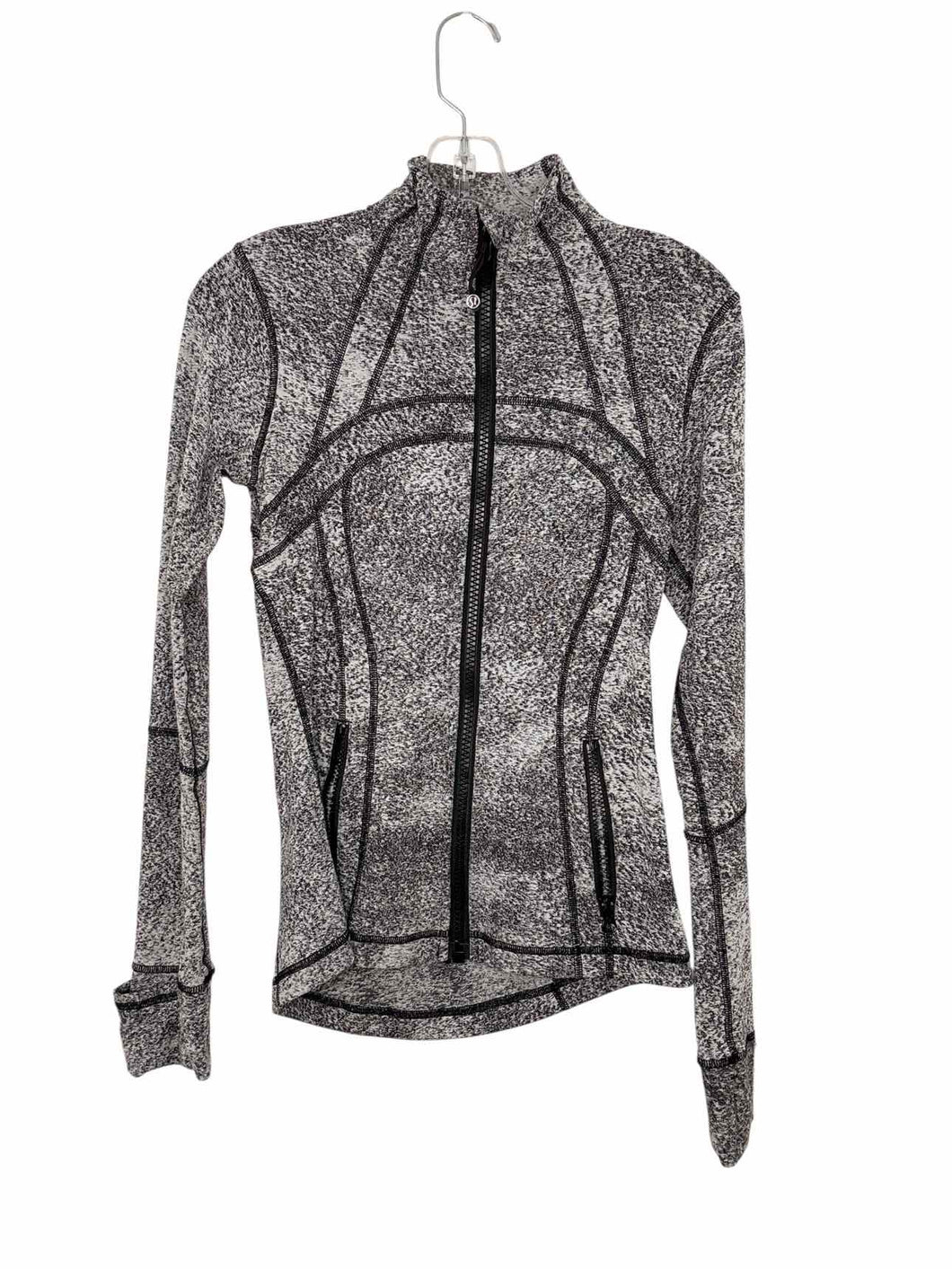 Lululemon Size 6 Grey Print Pre-Owned Jacket- Ladies