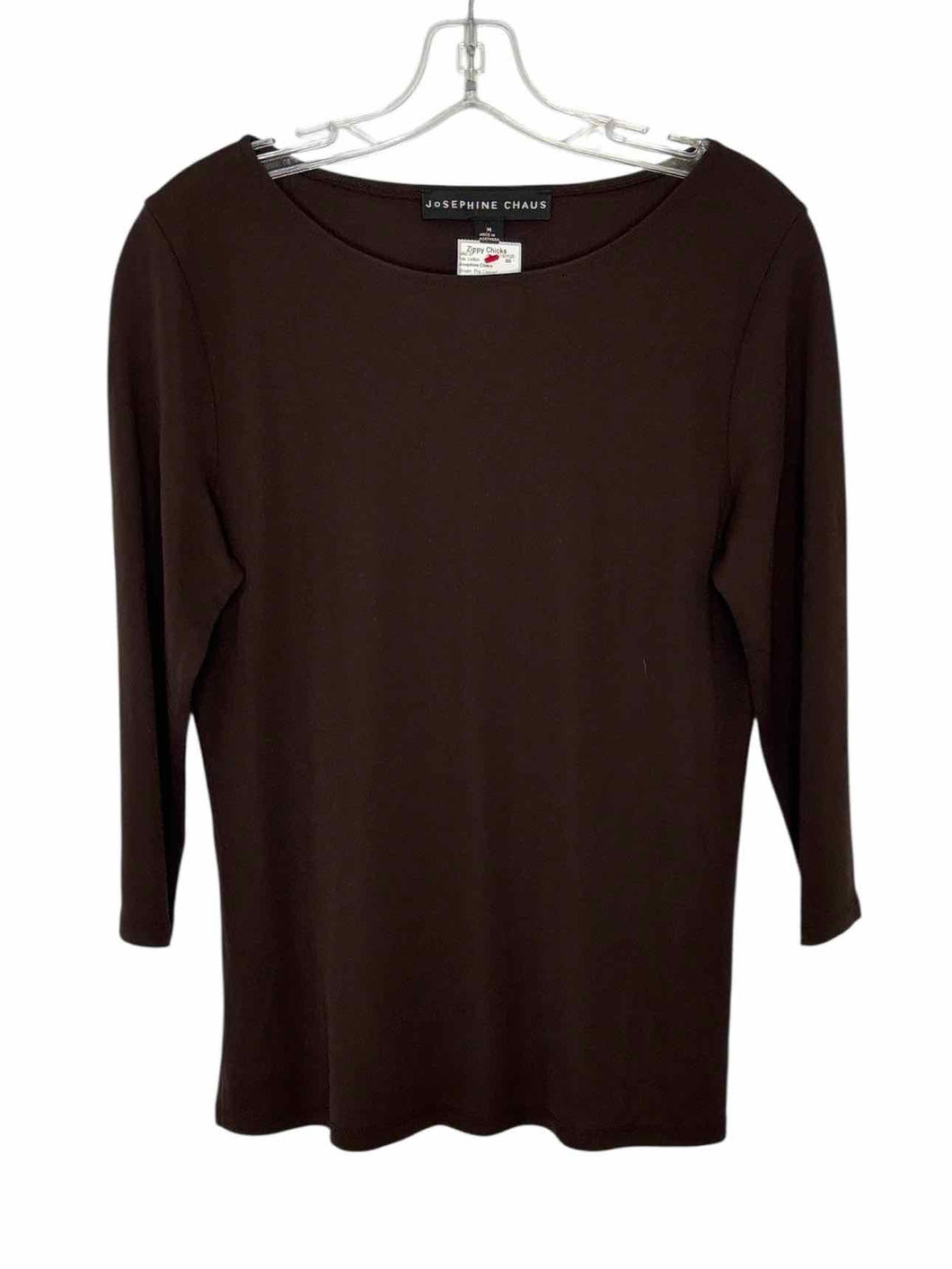 Josephine Chaus Size Medium Brown Pre-Owned Top- Ladies
