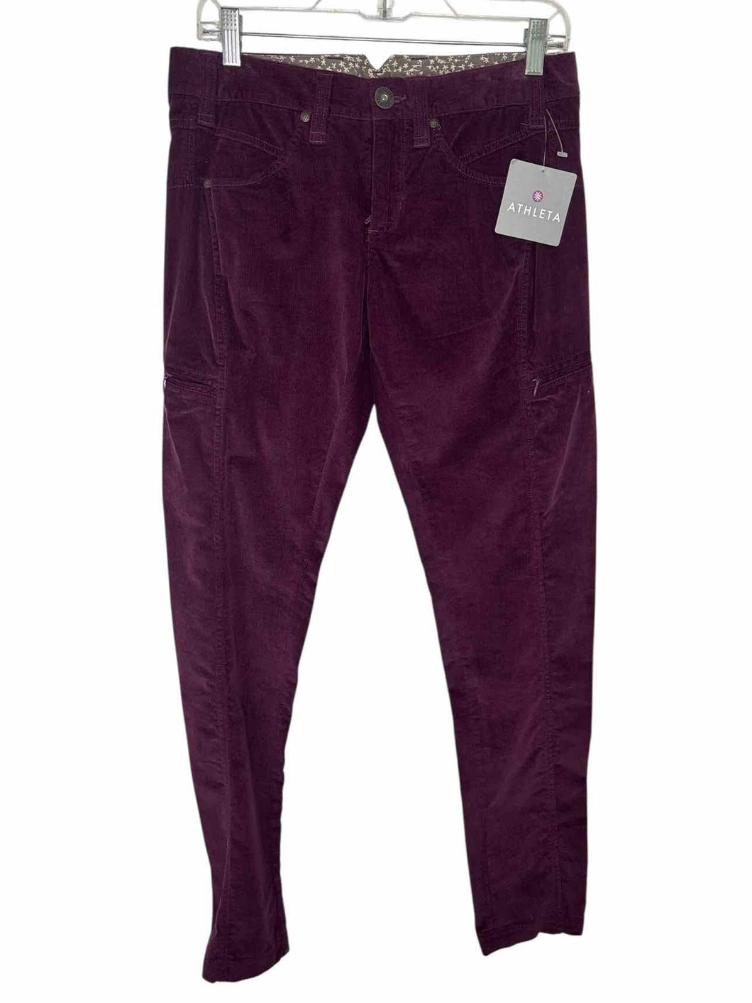 Athleta Size 6 Plum Pre-Owned Pants- Ladies