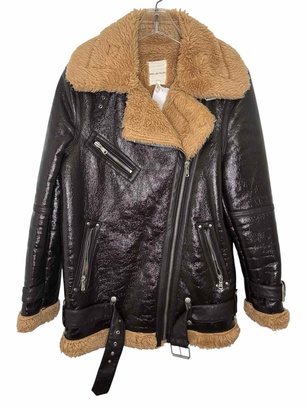 Avec Les Filles Size Small Brown Pre-Owned Jacket- Ladies
