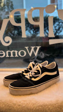 Load image into Gallery viewer, Vans Size 10 Black Sneaker Pre-Owned Shoes- Ladies
