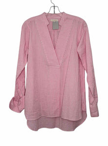 Ann Mashburn Size Medium Pink Stripe Pre-Owned Shirt- Ladies