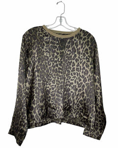 ATM Size Medium Animal Print Pre-Owned Top- Ladies