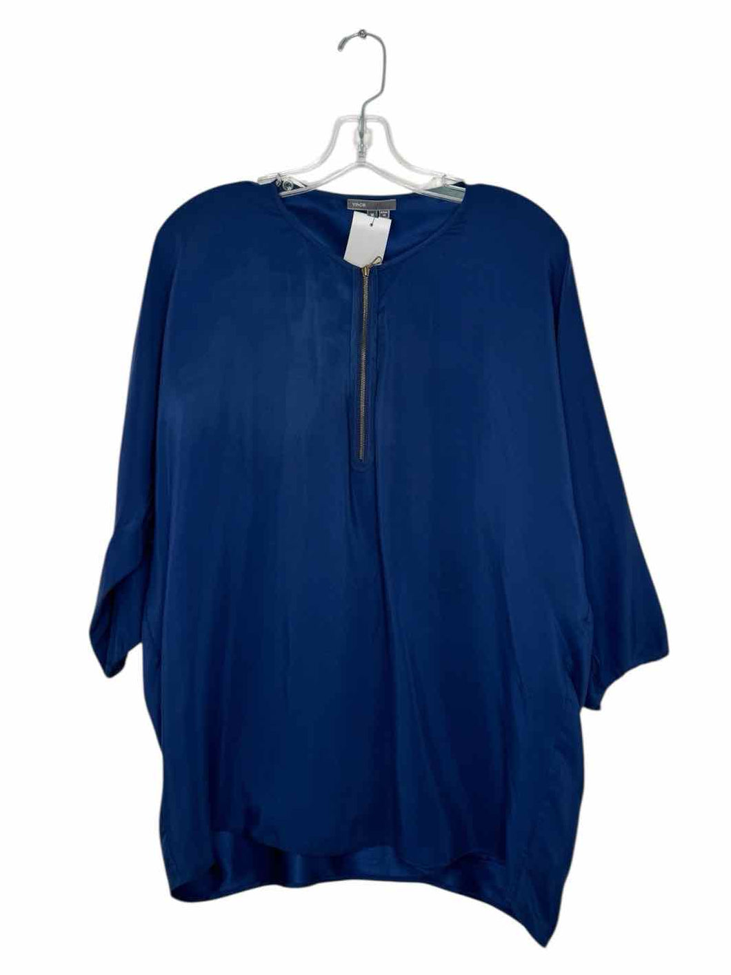Vince Size Medium Navy Pre-Owned Blouse- Ladies