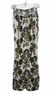 Rewash Size Medium Green Print Pre-Owned Pants- Ladies