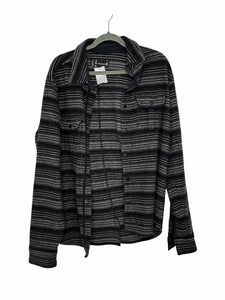 Smartwool Size L Black Stripe Pre-Owned Shirt- Mens