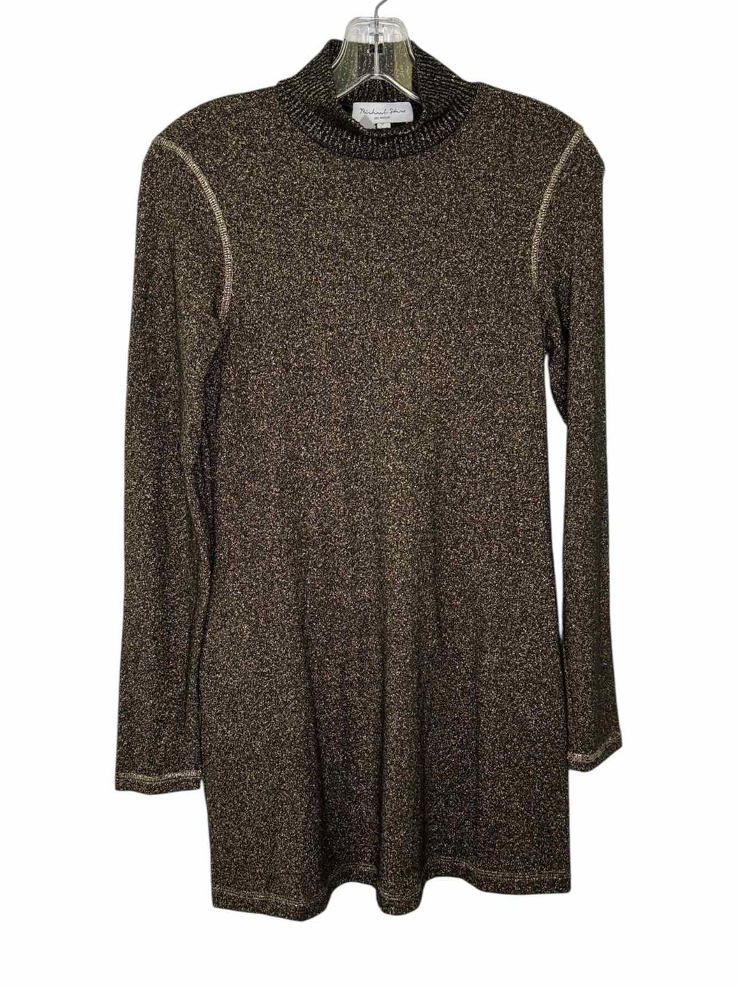 Michael Stars Size X- Small Blk/Gld Pre-Owned Dress- Ladies