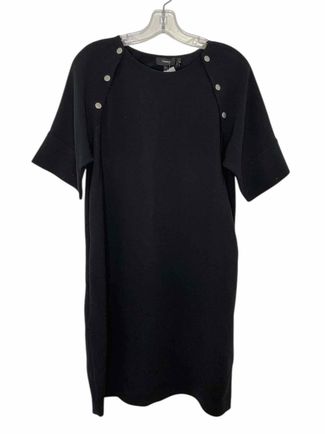 Theory Size 12 Black Pre-Owned Dress- Ladies