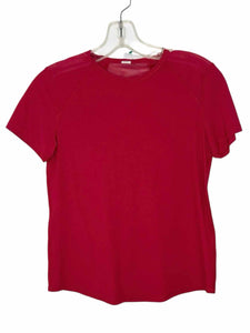 Lululemon Size Small Red Pre-Owned Activewear- T-Shirt