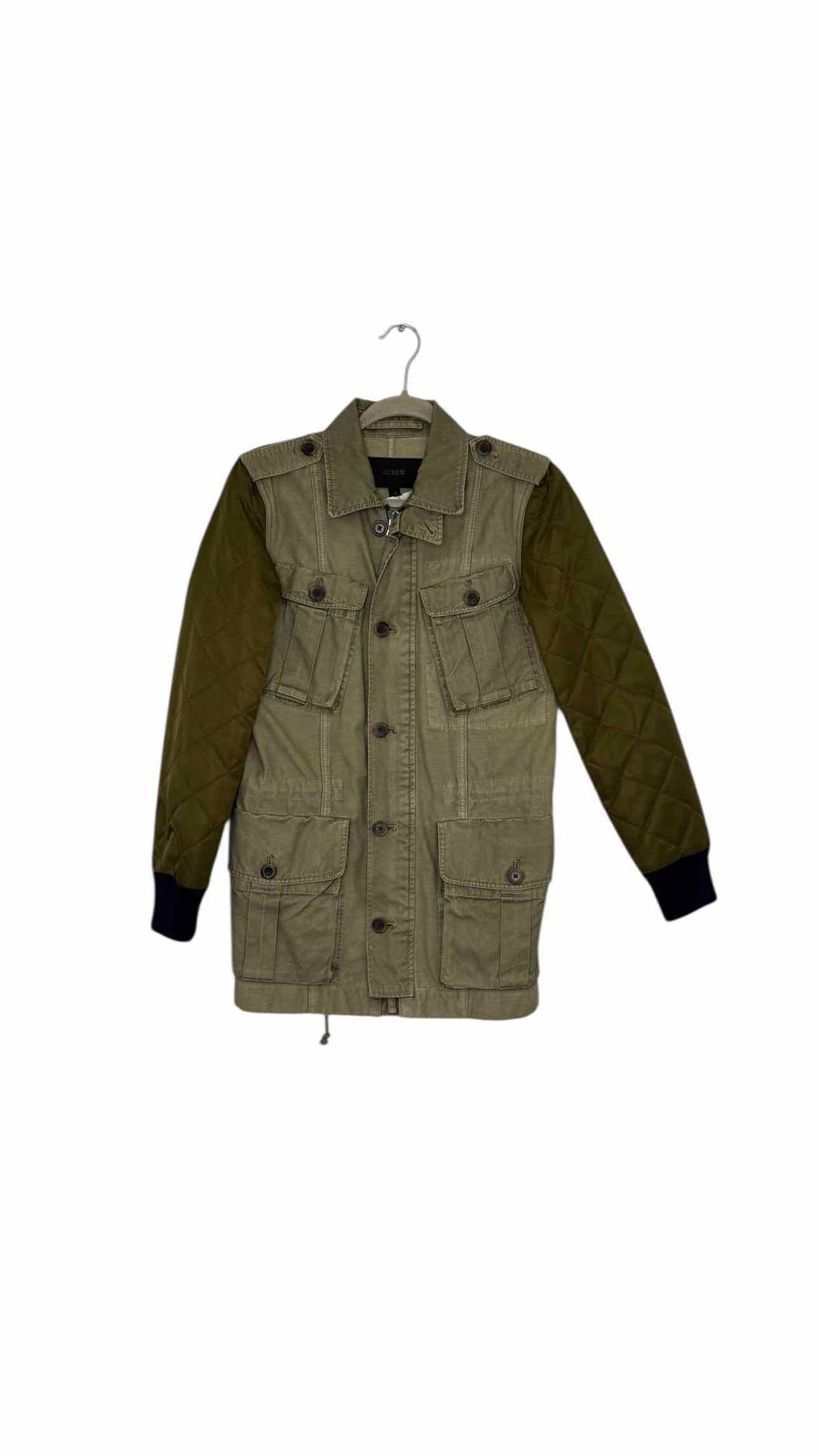 J Crew Size X- Small Army Green Pre-Owned Jacket- Ladies