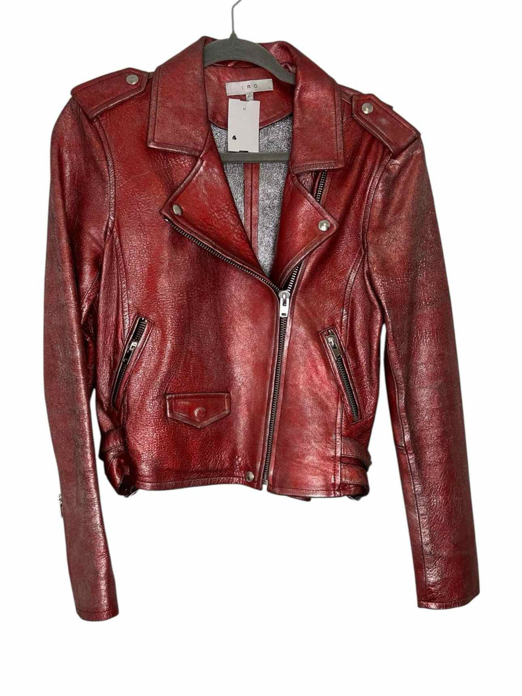 IRO Size 12 Red Pre-Owned Jacket- Ladies