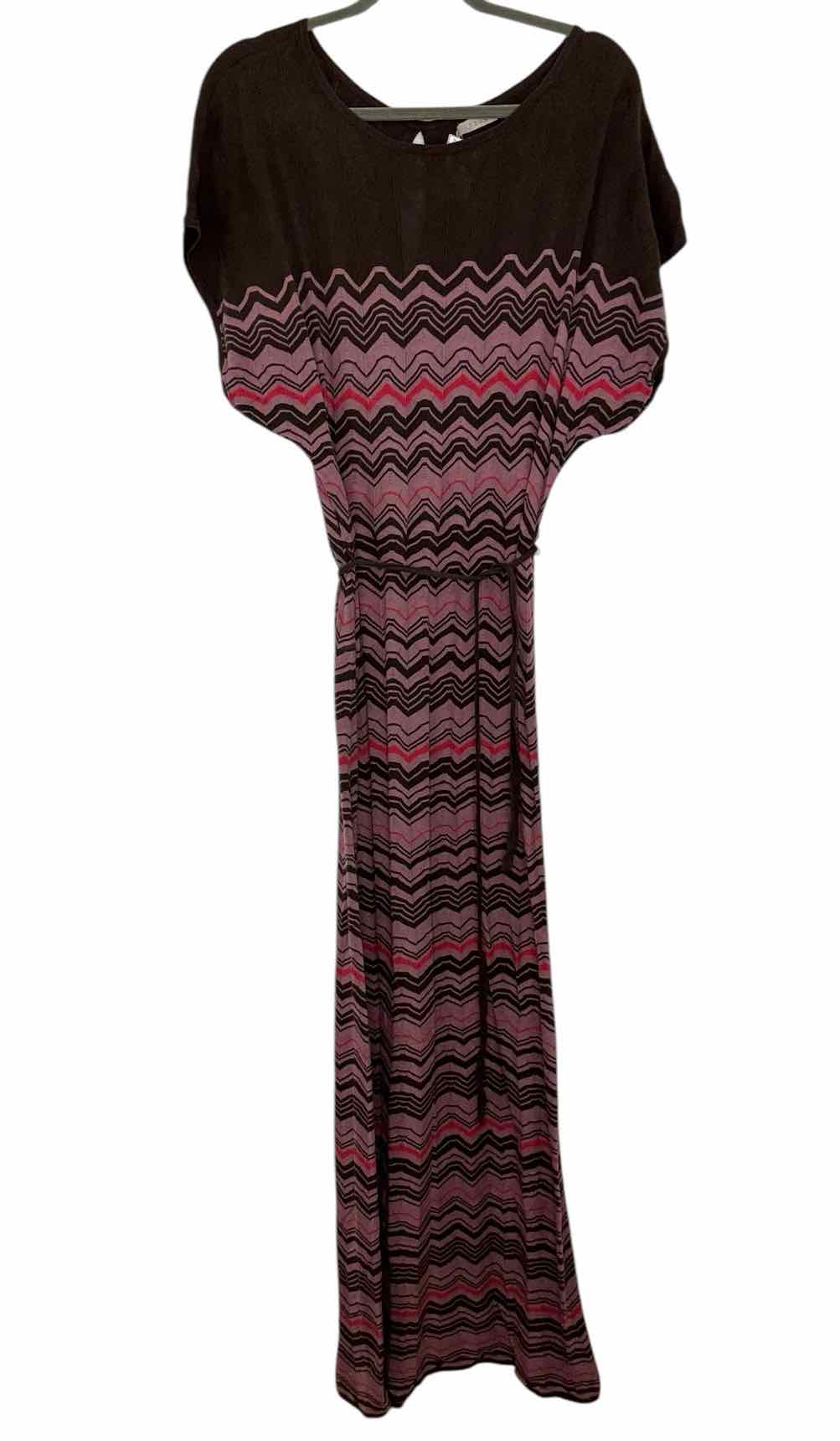Hinge Size Small Brown Print Pre-Owned Dress- Ladies