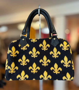 Black Print Pre-Owned Purse- Ladies