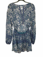 Load image into Gallery viewer, Free People Size Small Blue Print Pre-Owned Dress- Ladies
