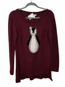 Lauren Conrad Size Large Burgundy Pre-Owned Sweatshirt- Ladies