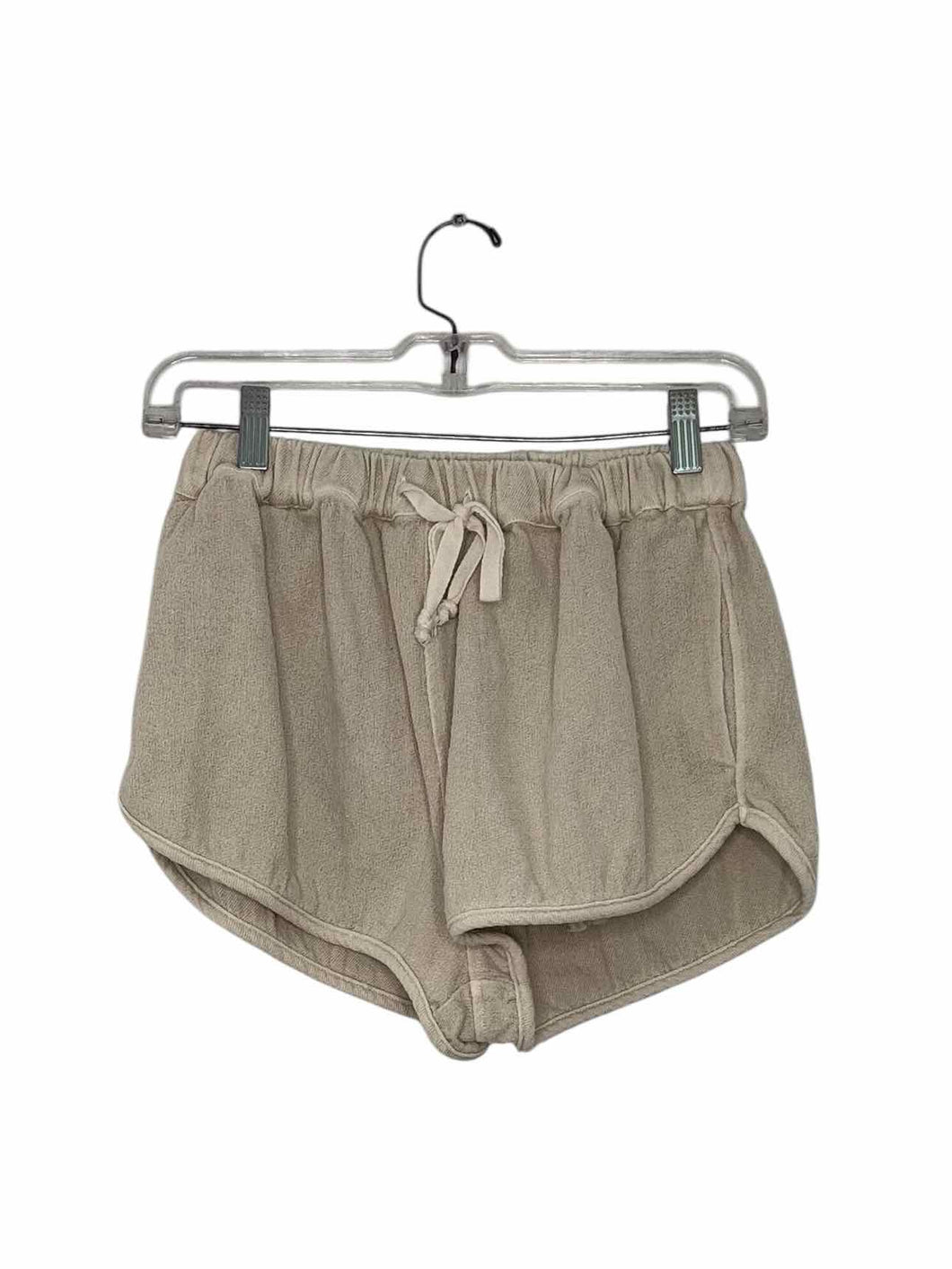 Free People Size Small Oatmeal Pre-Owned Shorts- Ladies