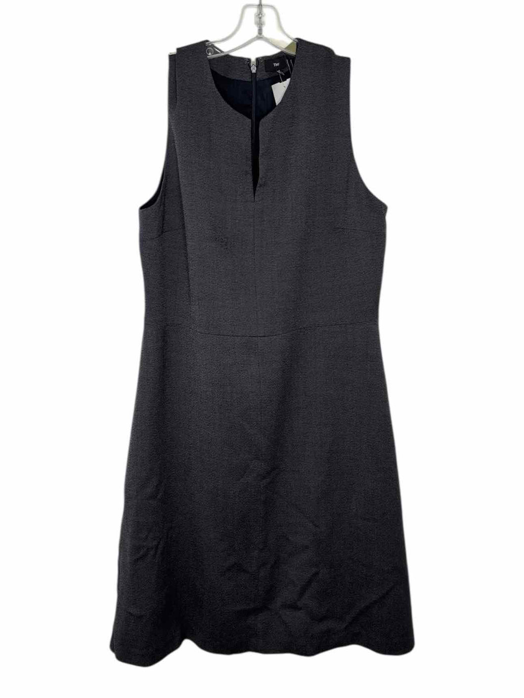 Theory Size 12 Charcoal Pre-Owned Dress- Ladies