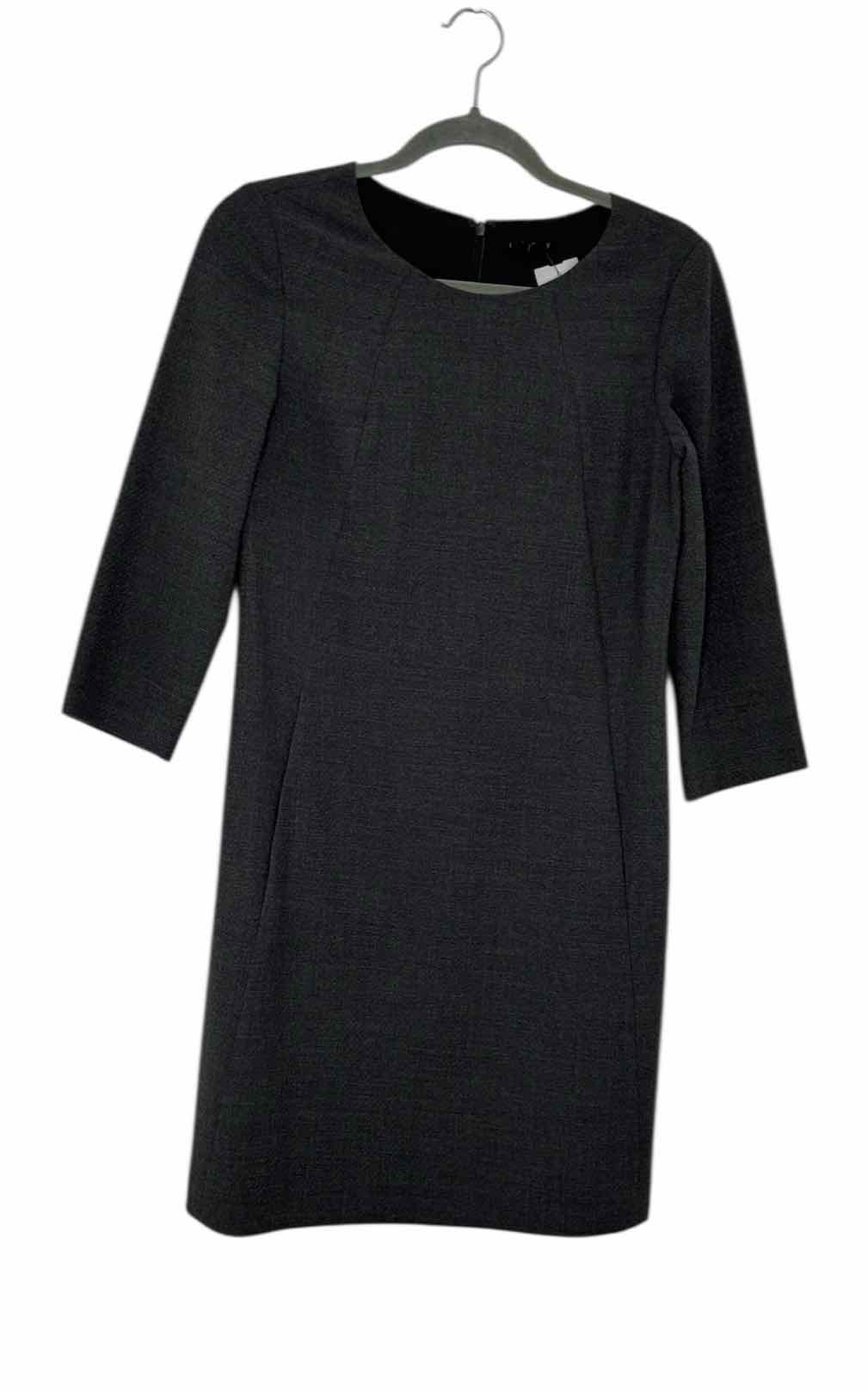 Theory Size 4 Grey Pre-Owned Dress- Ladies