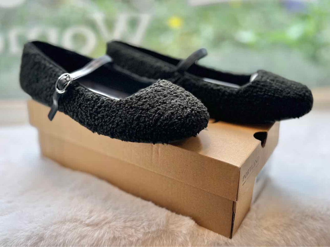 Portland Boot Co Size 8 Black Flats Footwear- New in Box Shoes- Ladies