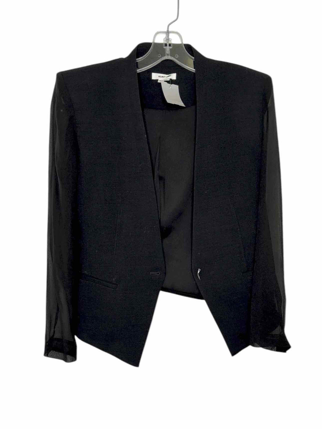 Helmut Lang Size 4 Black Pre-Owned Blazer/Indoor Jacket- Ladies
