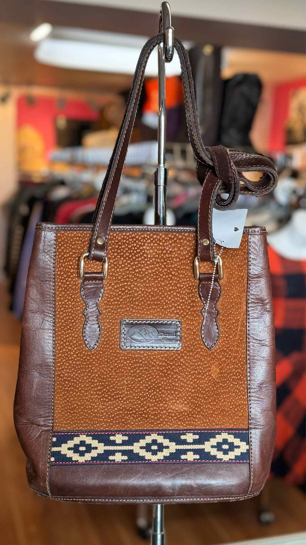 Size Medium Brown Pre-Owned Purse- Ladies