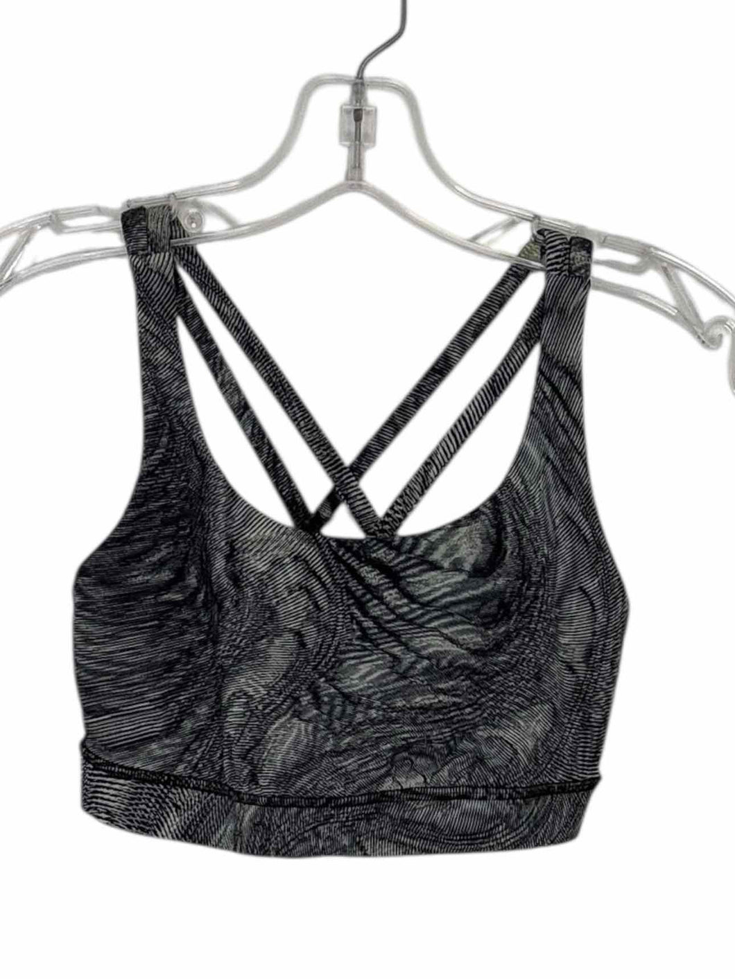 Lululemon Size 6 Grey Pre-Owned Activewear- Bra