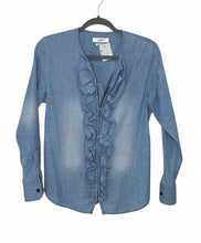 Load image into Gallery viewer, Etoile Isabel Marant Size 8 Chambray Pre-Owned Blouse- Ladies
