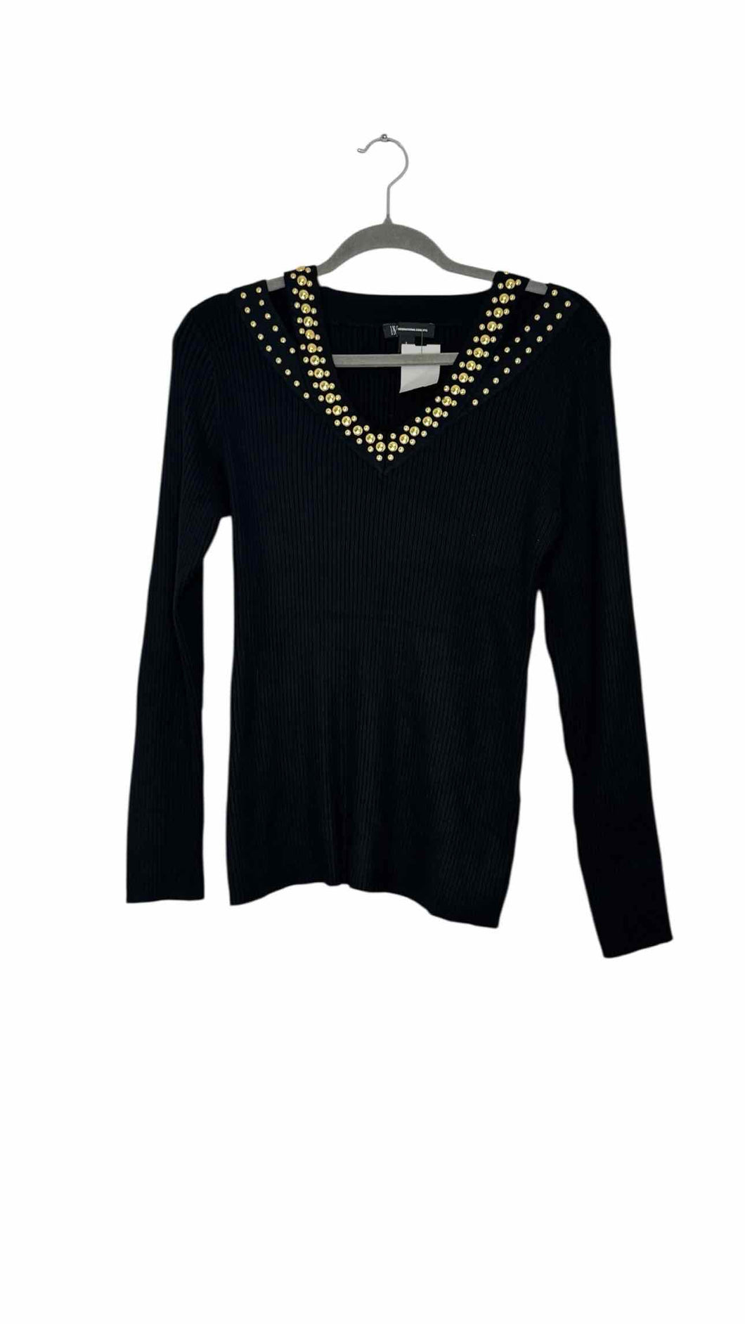 INC Size Large Black Pre-Owned Sweater- Ladies