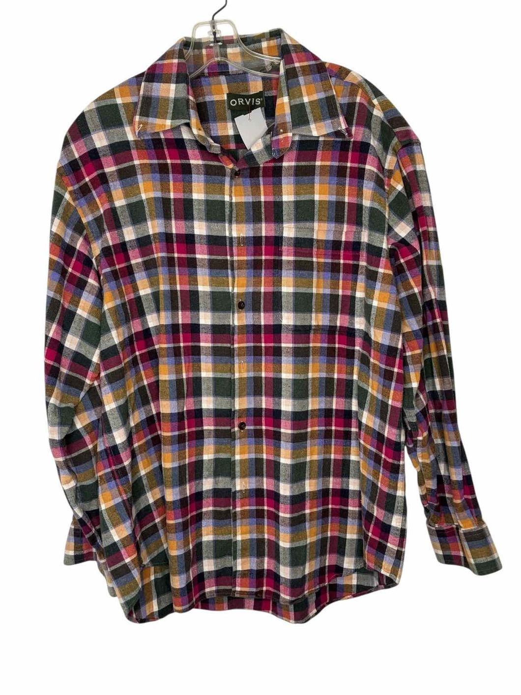 Orvis Size Large Plaid Pre-Owned Shirt- Ladies