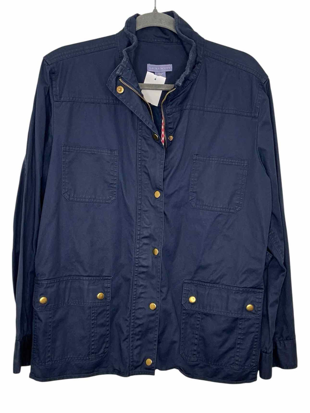 Laura Scott Size X-Large Navy Pre-Owned Jacket- Ladies