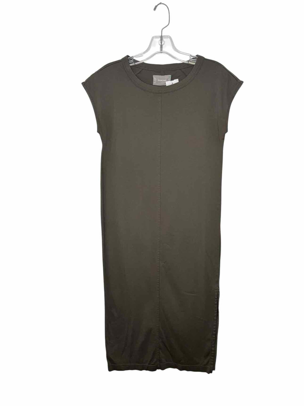 Everlane Size XXS Army Green Pre-Owned Dress- Ladies