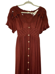 Free People Size X- Small Cinnamon New w/ Tags Dress- Ladies