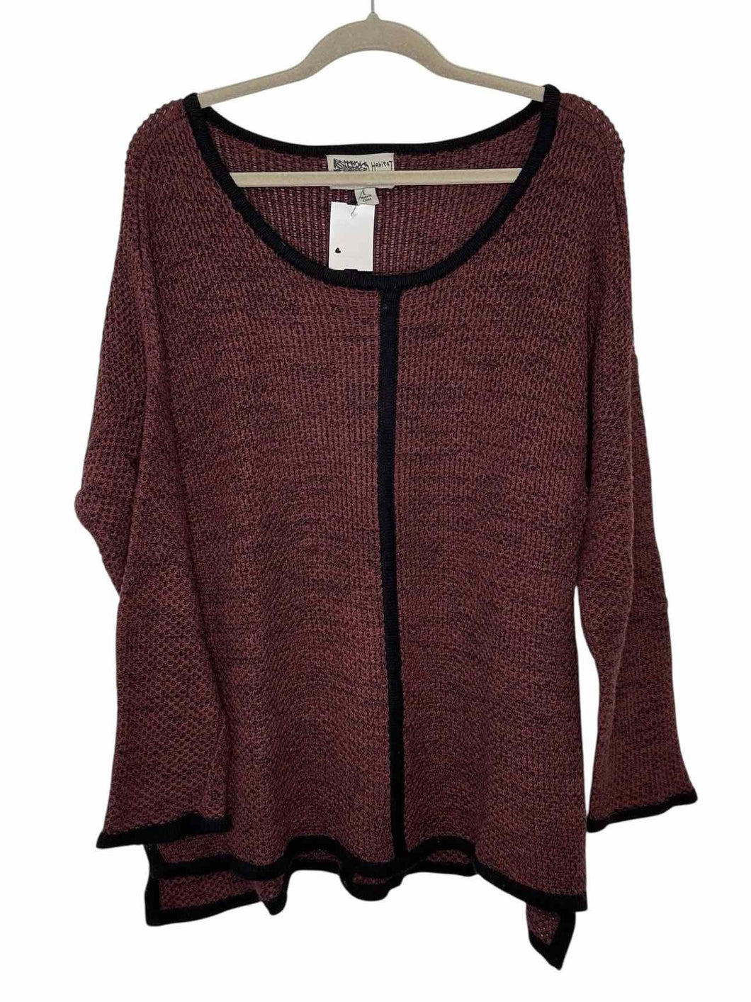 Habitat Size Large Burgundy Pre-Owned Sweater- Ladies