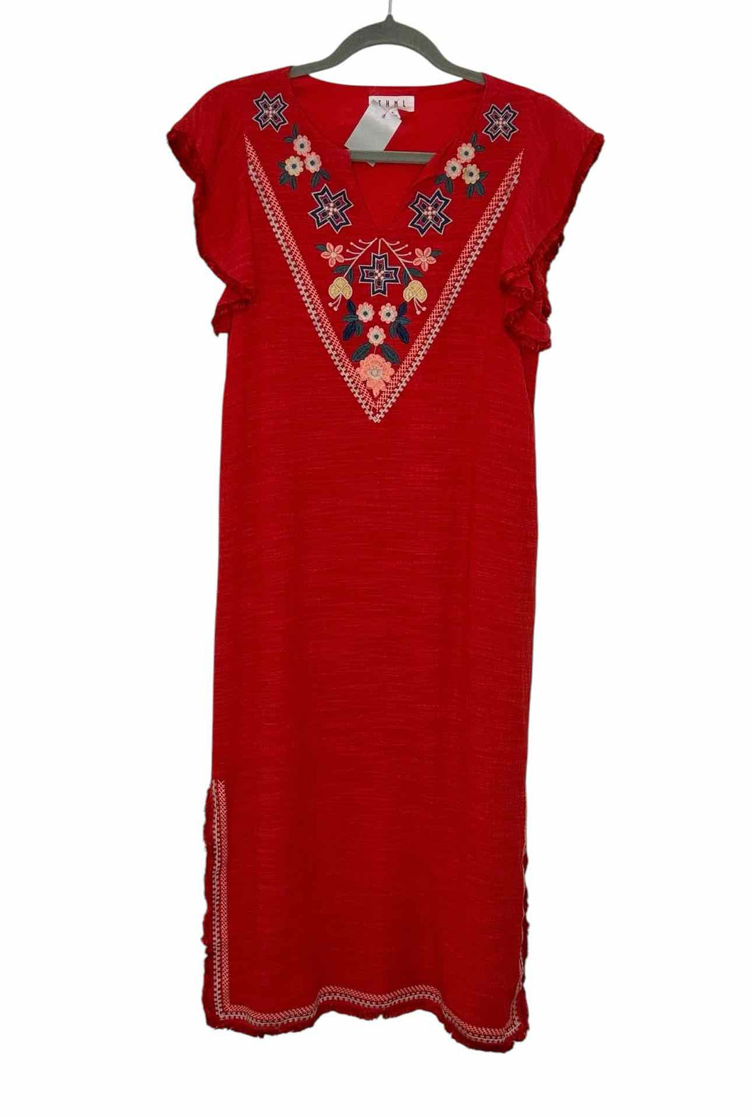 THML Size Small Red Pre-Owned Dress- Ladies