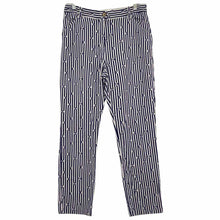 Load image into Gallery viewer, Anthropologie Size 8 Blue Stripe Pre-Owned Pants- Ladies
