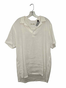 Tasso Elba Size XL White Pre-Owned Shirt- Mens