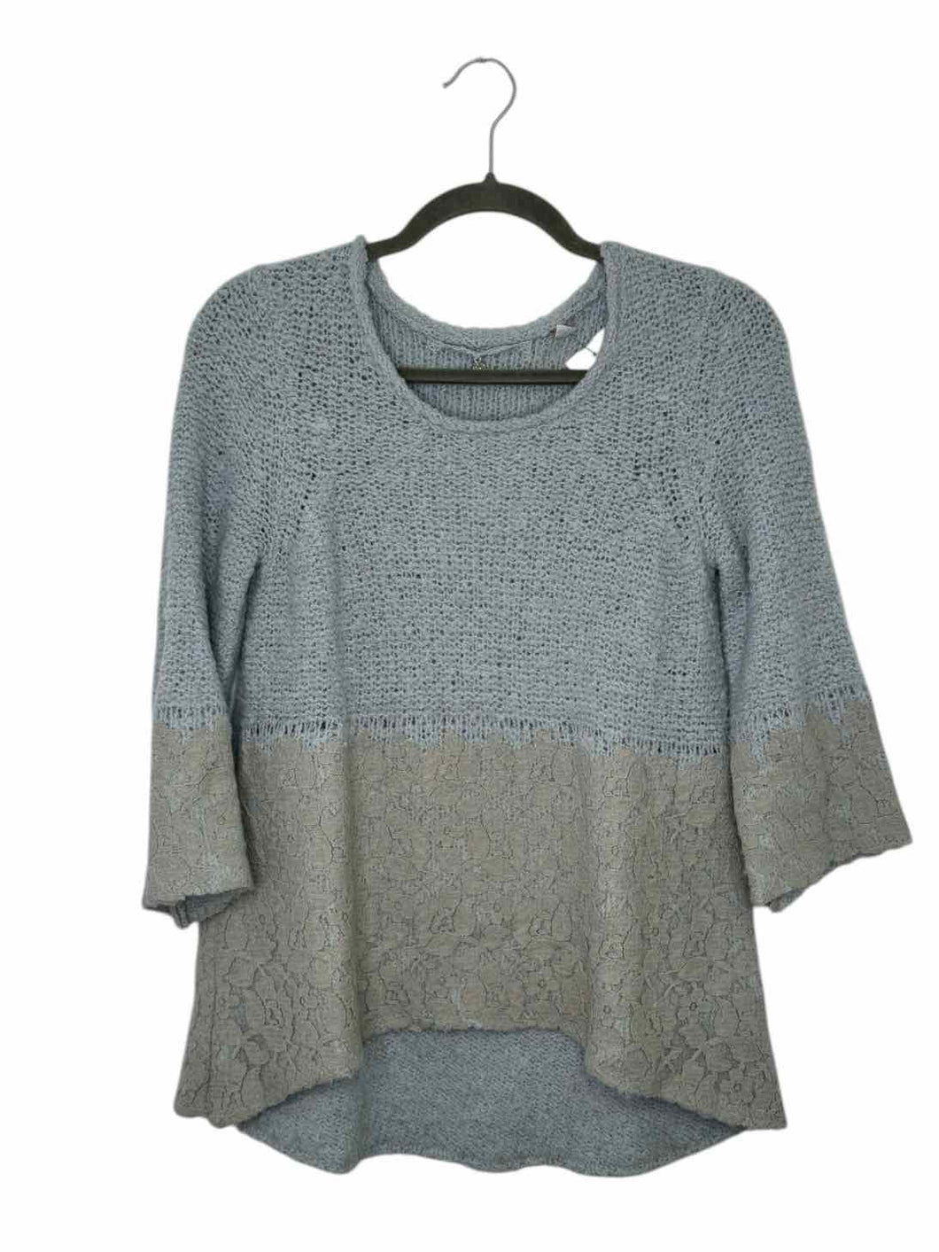 Knitted & Knotted Size X- Small Lt. Blue Pre-Owned Sweater- Ladies