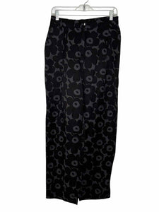 Marimekko Size 38 Black Print Pre-Owned Pants- Ladies