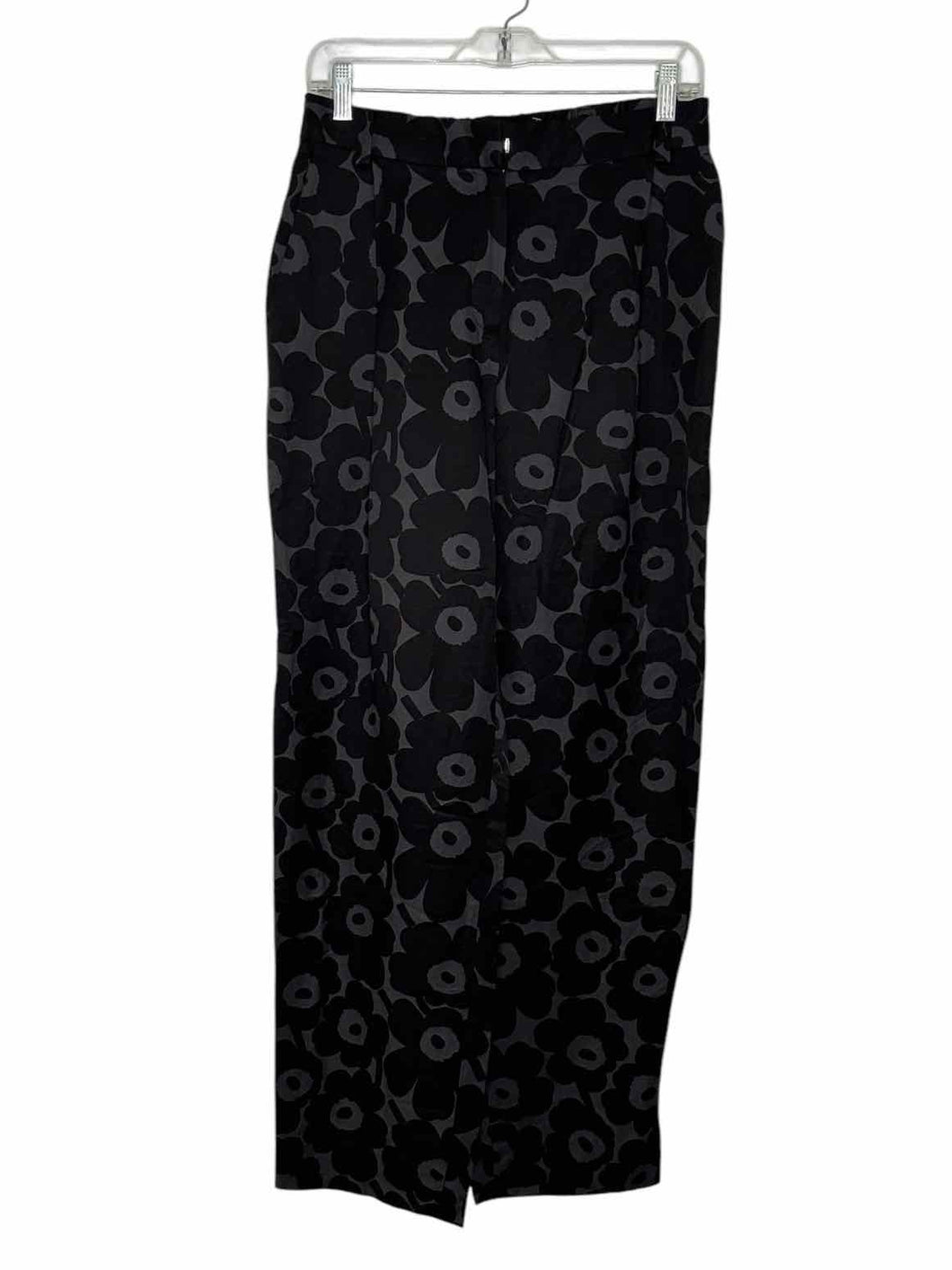 Marimekko Size 38 Black Print Pre-Owned Pants- Ladies