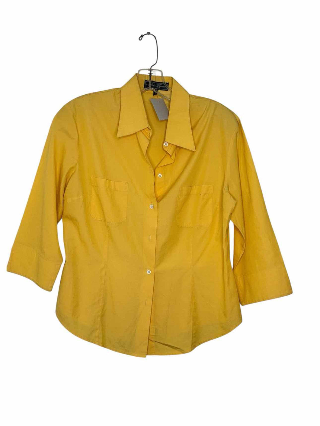 Size 10 Yellow Pre-Owned Blouse- Ladies