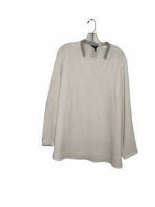Nic & Zoe Size 1X White Pre-Owned Blouse- Ladies