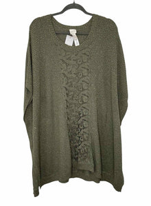 Chicos Size L/XL Green Pre-Owned Sweater- Ladies