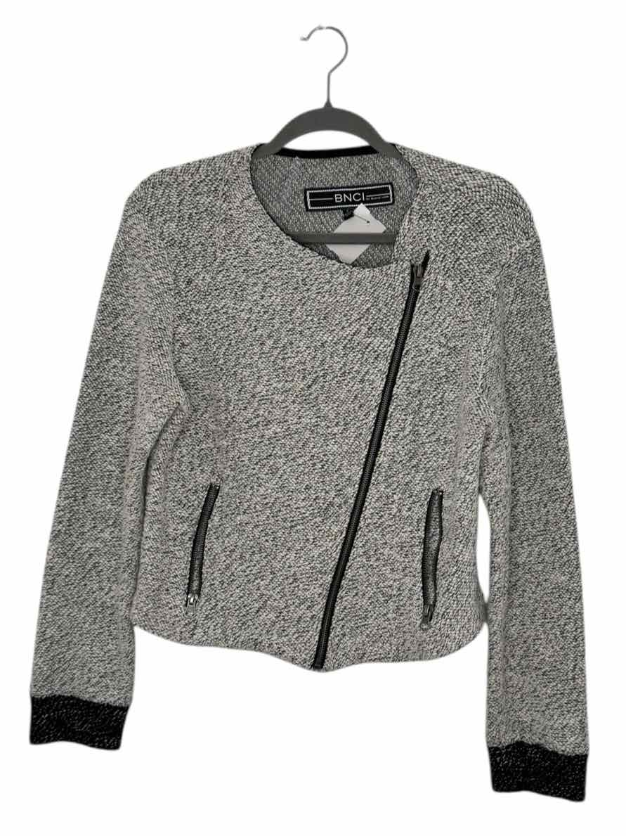 Blanc Noir Size Large Wht/Gry Pre-Owned Blazer/Indoor Jacket- Ladies