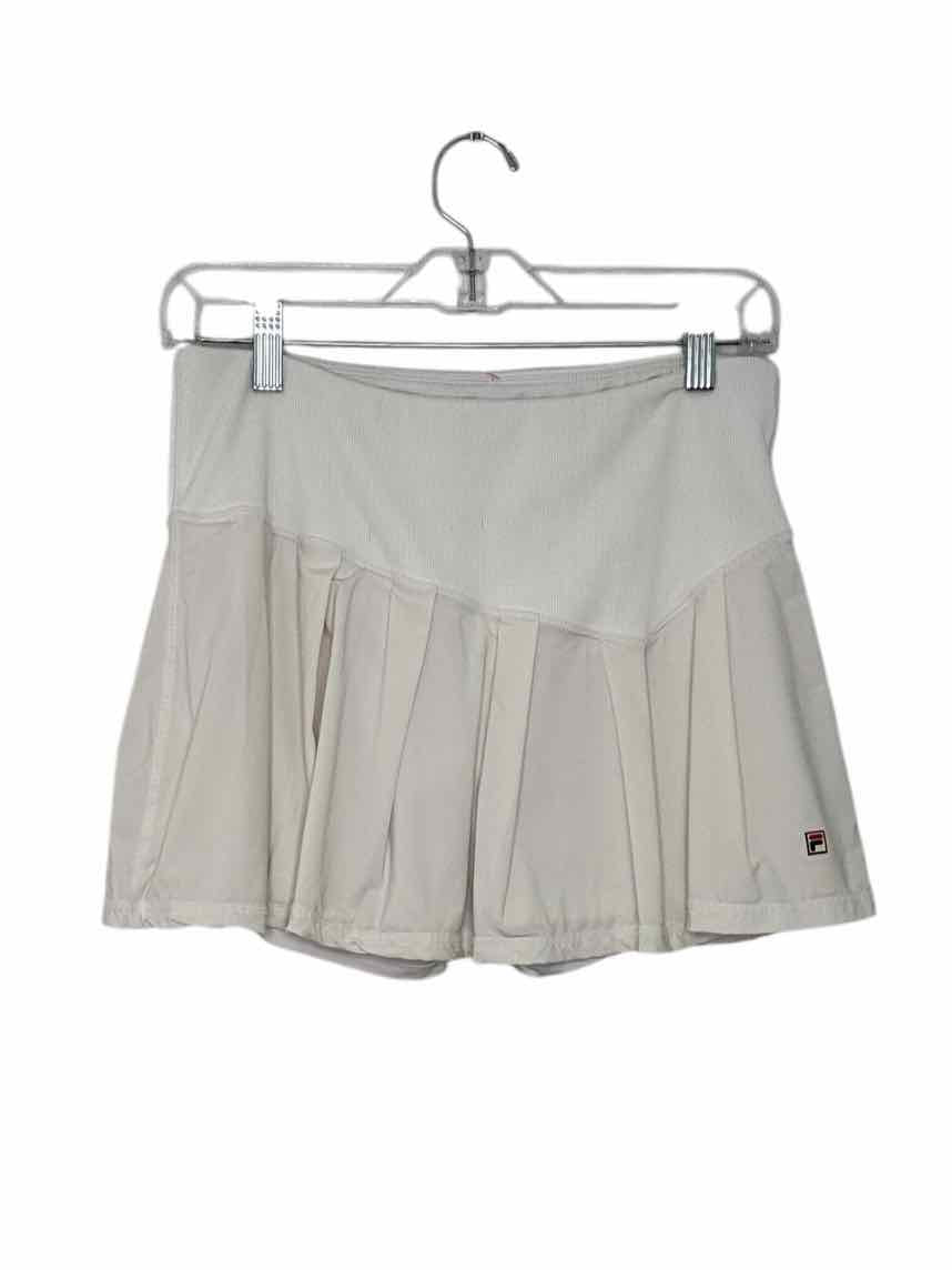 Fila Size Large White Pre-Owned Shorts- Ladies