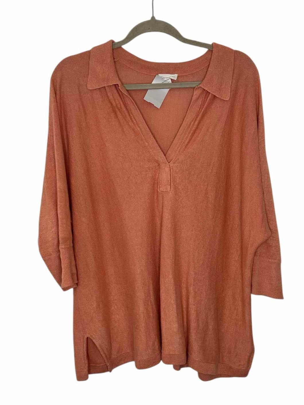 Garnet Hill Size Medium Peach Pre-Owned Sweater- Ladies