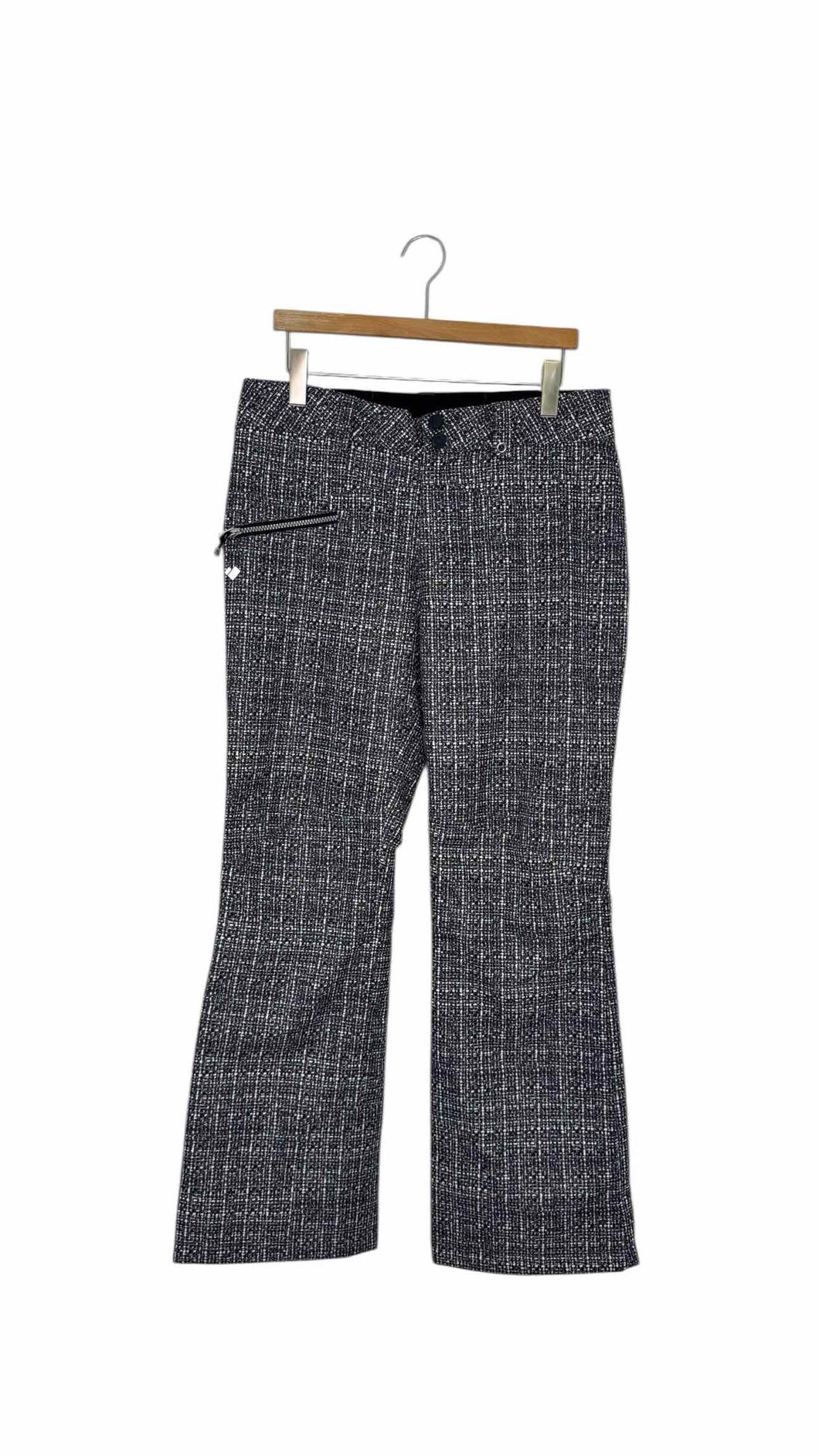 Obermeyer Size 10 Black Print Pre-Owned Pants- Ladies